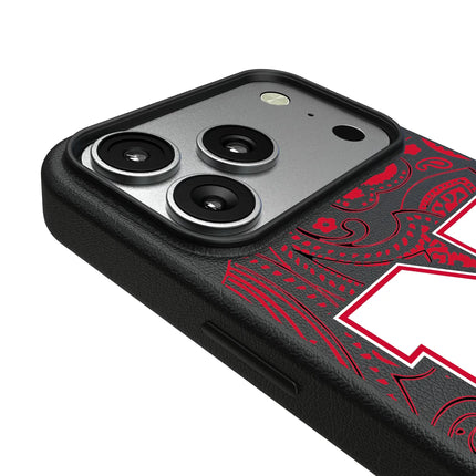 University of Nebraska Huskers Block N Paisley MagSafe Compatible Phone Case for Apple iPhone