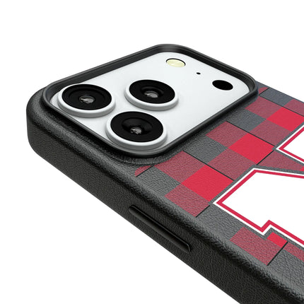 University of Nebraska Huskers Block N Plaid MagSafe Compatible Phone Case for Apple iPhone