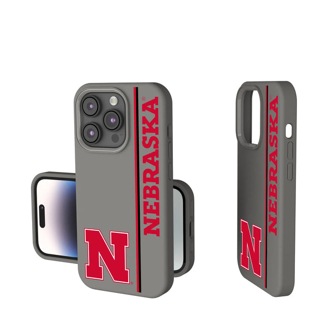 University of Nebraska Huskers Block N Sidebar Soft Touch Phone Case for Apple iPhone