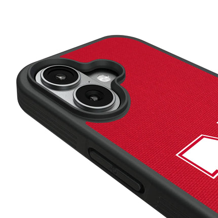 University of Nebraska Huskers Block N Solid Bump Phone Case for Apple iPhone
