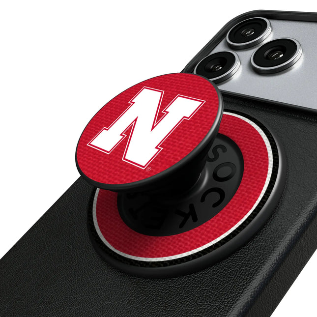 University of Nebraska Huskers Block N Stripe PopSockets Magnetic Phone Grip and Stand