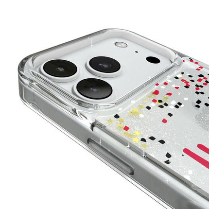 University of Nebraska Huskers Confetti Glitter Phone Case for Apple iPhone
