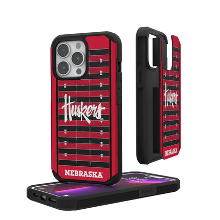 University of Nebraska Huskers Field Rugged Phone Case for Apple iPhone