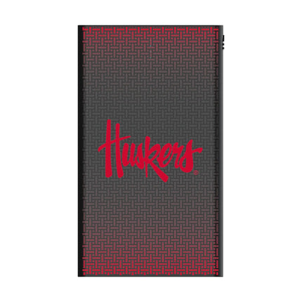 University of Nebraska Huskers Linen 5000mAh Flat Powerbank