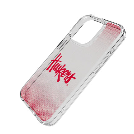 University of Nebraska Huskers Linen Clear Phone Case for Apple iPhone