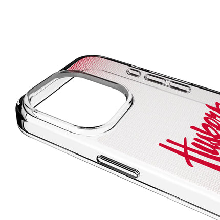 University of Nebraska Huskers Linen Clear Phone Case for Apple iPhone
