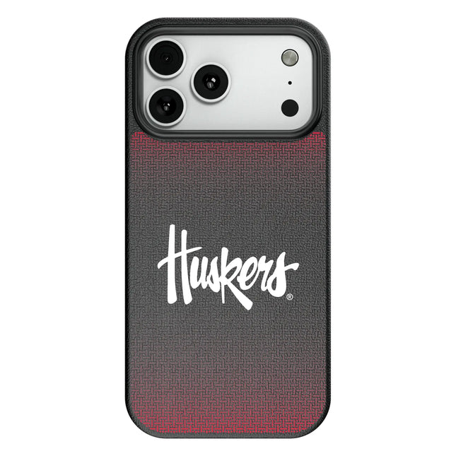 University of Nebraska Huskers Linen MagSafe Compatible Phone Case for Apple iPhone