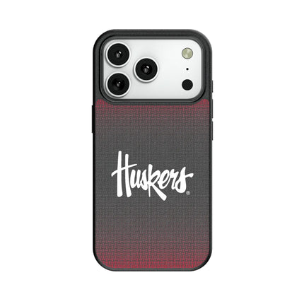 University of Nebraska Huskers Linen MagSafe Compatible Phone Case for Apple iPhone