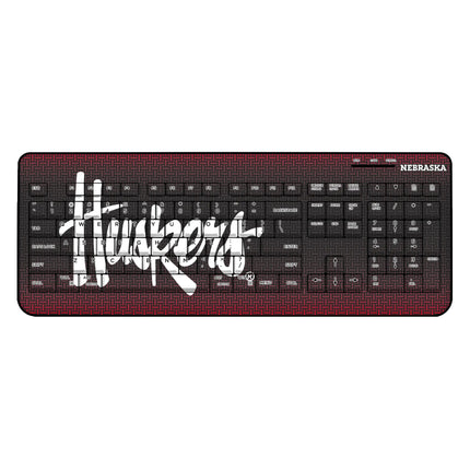 University of Nebraska Huskers Linen Wireless USB Keyboard