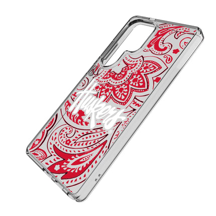 University of Nebraska Huskers Paisley Clear Phone Case for Samsung Galaxy