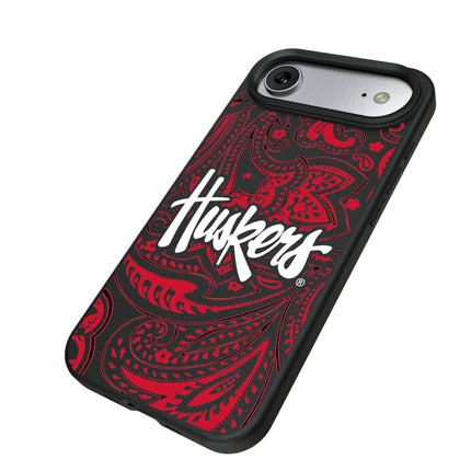 University of Nebraska Huskers Paisley MagSafe Compatible Phone Case for Apple iPhone