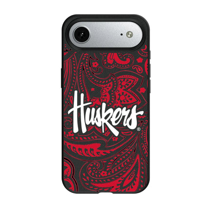 University of Nebraska Huskers Paisley MagSafe Compatible Phone Case for Apple iPhone