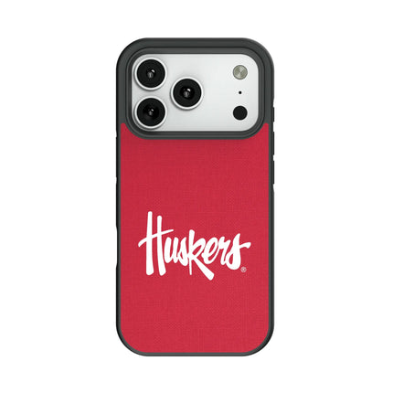 University of Nebraska Huskers Solid Bump Phone Case for Apple iPhone
