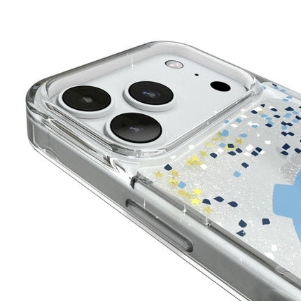 University of North Carolina Tar Heels Confetti Glitter Phone Case for Apple iPhone