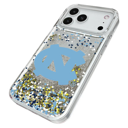 University of North Carolina Tar Heels Confetti Glitter Phone Case for Apple iPhone