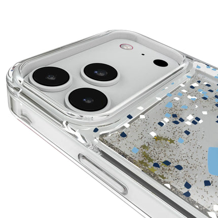 University of North Carolina Tar Heels Confetti Glitter Phone Case for Apple iPhone