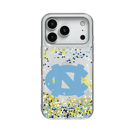 University of North Carolina Tar Heels Confetti Glitter Phone Case for Apple iPhone
