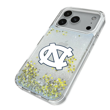 University of North Carolina Tar Heels Linen Glitter Phone Case for Apple iPhone