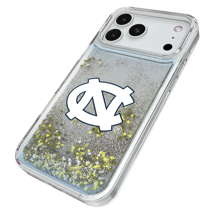 University of North Carolina Tar Heels Linen Glitter Phone Case for Apple iPhone