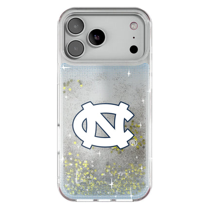 University of North Carolina Tar Heels Linen Glitter Phone Case for Apple iPhone