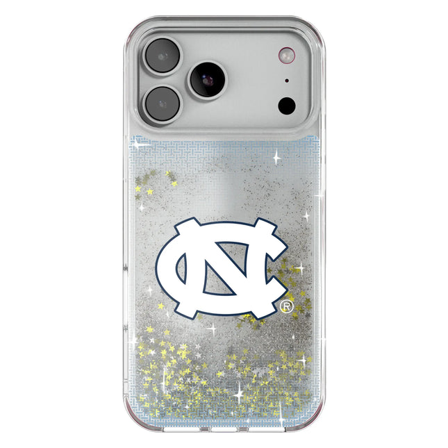University of North Carolina Tar Heels Linen Glitter Phone Case for Apple iPhone