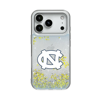University of North Carolina Tar Heels Linen Glitter Phone Case for Apple iPhone