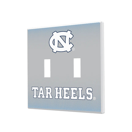 University of North Carolina Tar Heels Linen Hidden-Screw Light Switch Plate