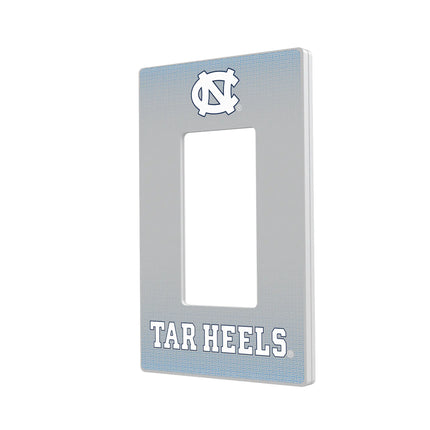 University of North Carolina Tar Heels Linen Hidden-Screw Light Switch Plate