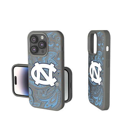 University of North Carolina Tar Heels Paisley Soft Touch Phone Case for Apple iPhone