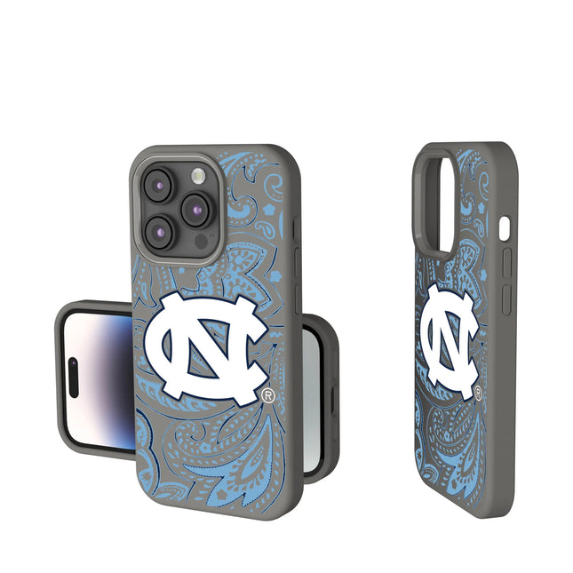 University of North Carolina Tar Heels Paisley Soft Touch Phone Case for Apple iPhone