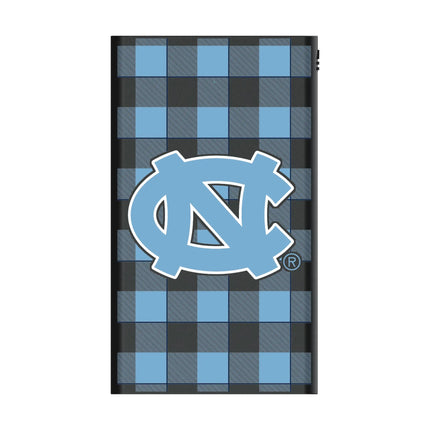 University of North Carolina Tar Heels Plaid 5000mAh Flat Powerbank