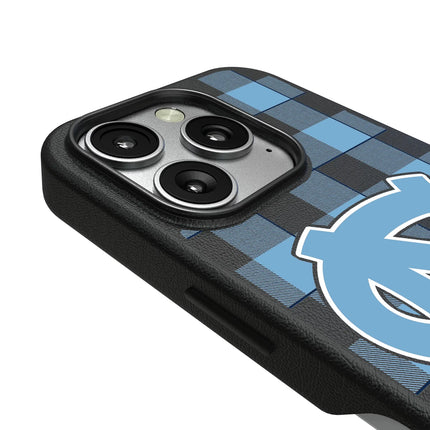 University of North Carolina Tar Heels Plaid MagSafe Compatible Phone Case for Apple iPhone