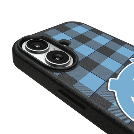 University of North Carolina Tar Heels Plaid MagSafe Compatible Phone Case for Apple iPhone