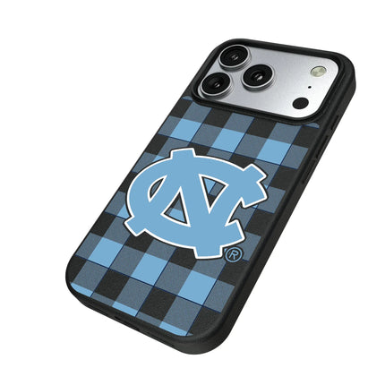 University of North Carolina Tar Heels Plaid MagSafe Compatible Phone Case for Apple iPhone