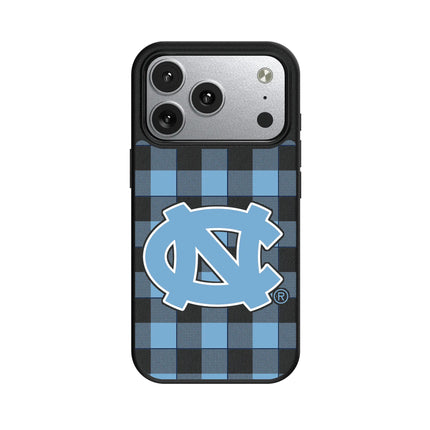 University of North Carolina Tar Heels Plaid MagSafe Compatible Phone Case for Apple iPhone