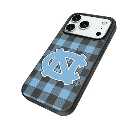 University of North Carolina Tar Heels Plaid MagSafe Compatible Phone Case for Apple iPhone
