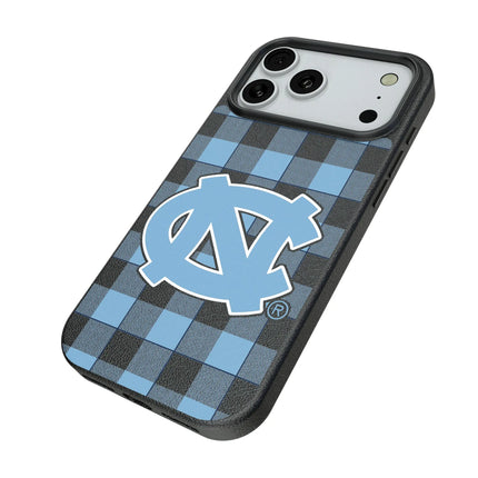 University of North Carolina Tar Heels Plaid MagSafe Compatible Phone Case for Apple iPhone