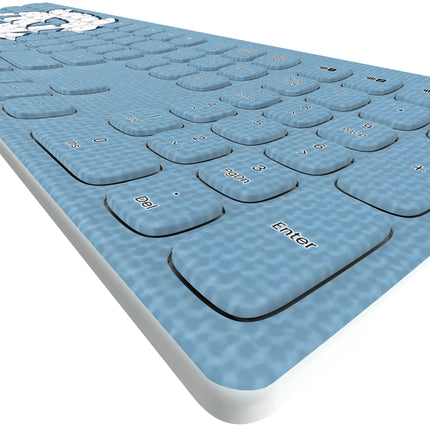 University of North Carolina Tar Heels Solid Curved Wireless Keyboard