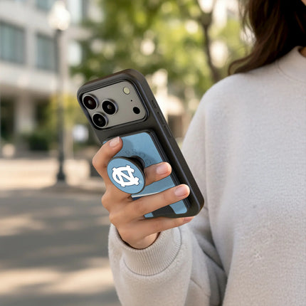 University of North Carolina Tar Heels Stripe PopSockets MagSafe-Compatible PopWallet+