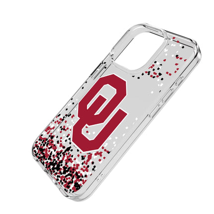 University of Oklahoma Sooners Confetti Clear Phone Case for Apple iPhone