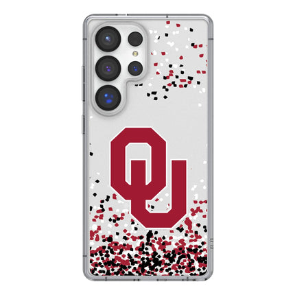 University of Oklahoma Sooners Confetti Clear Phone Case for Samsung Galaxy