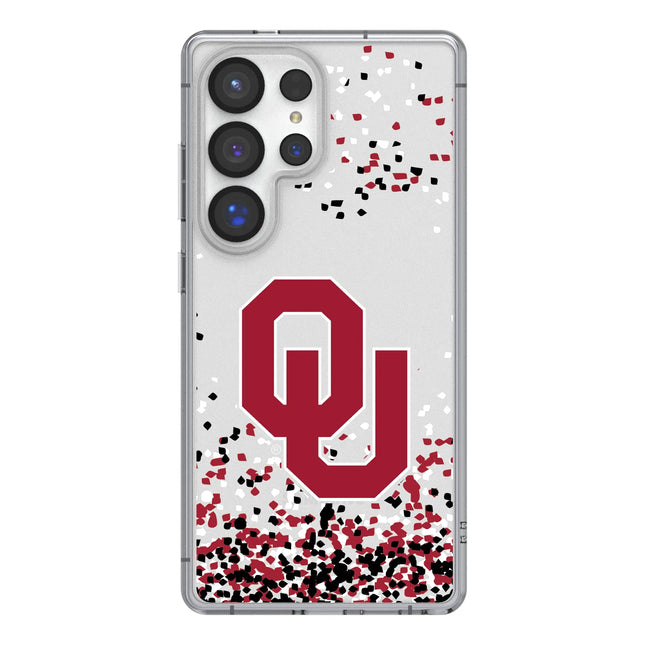 University of Oklahoma Sooners Confetti Clear Phone Case for Samsung Galaxy