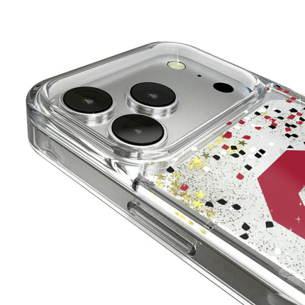 University of Oklahoma Sooners Confetti Glitter Phone Case for Apple iPhone