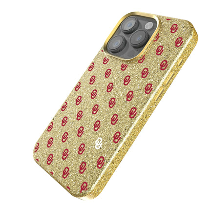 University of Oklahoma Sooners Fashion Pattern Bling Phone Case for Apple iPhone