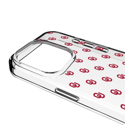 University of Oklahoma Sooners Fashion Pattern Clear Phone Case for Apple iPhone