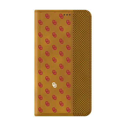 University of Oklahoma Sooners Fashion Pattern Folio Phone Case for Samsung Galaxy