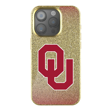 University of Oklahoma Sooners Linen Bling Phone Case for Apple iPhone