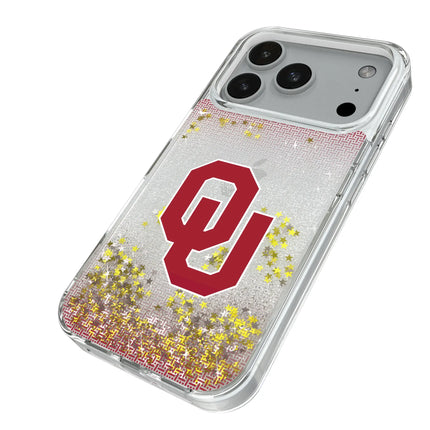University of Oklahoma Sooners Linen Glitter Phone Case for Apple iPhone