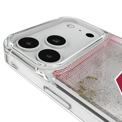 University of Oklahoma Sooners Linen Glitter Phone Case for Apple iPhone