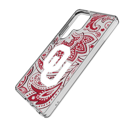 University of Oklahoma Sooners Paisley Clear Phone Case for Samsung Galaxy